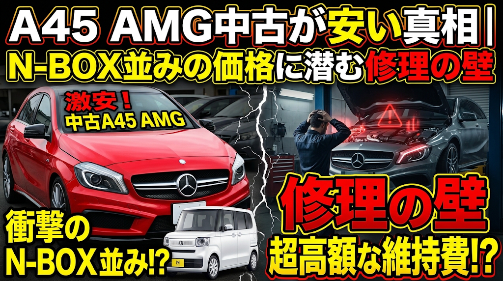 ベンツA45 AMG中古が安い真相