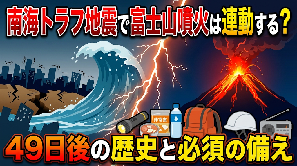 南海トラフ地震で富士山噴火は連動するか